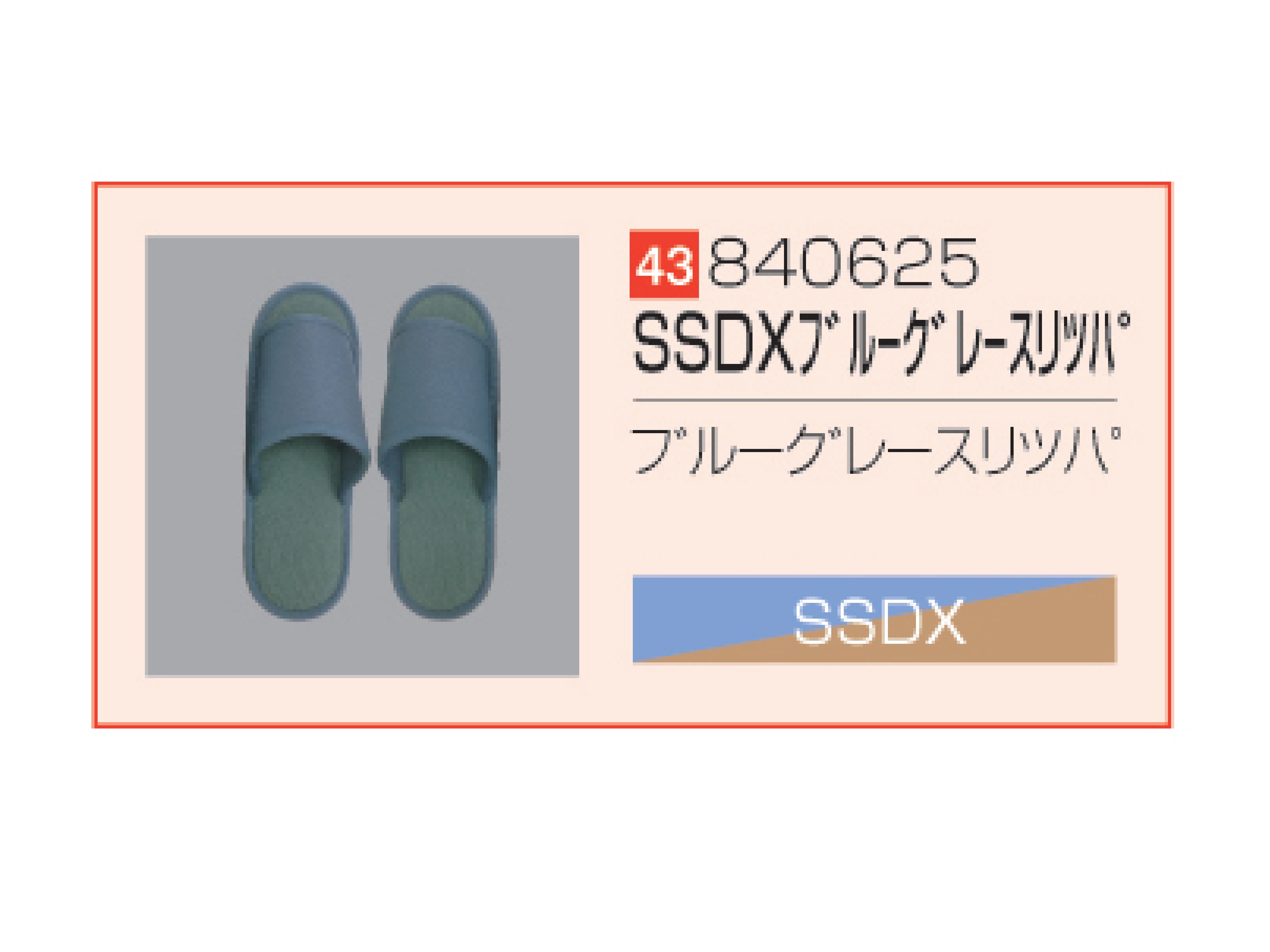 SSDX/SSDX-V ブルーグレースリッパ